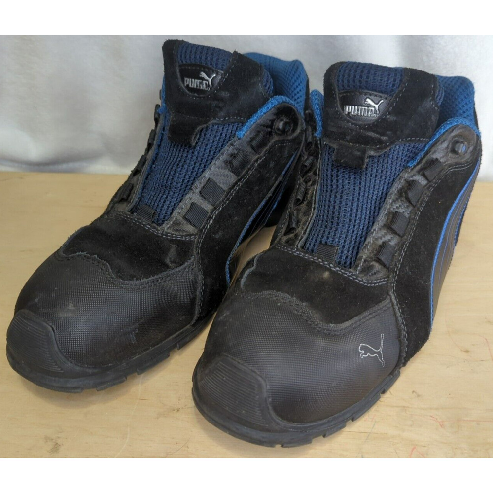 Puma Safety Rio Low Mens Sneaker Black/Blue Size 13M ASTM F2413-11‎